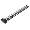 thumbnail image 3 of Roll Up Piano 88 Keys  MIDI, Touch Sensitive Portable Electric for Beginners, with 128 Tones, 128 Rhythms, and Record, Edit, Playback, Roll Up Design with Stand, Multifunctional, 3 of 8