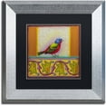 thumbnail image 1 of Trademark Fine Art 'Painted Bunting' Canvas Art by Rachel Paxton, Black Matte, Silver Frame, 1 of 4