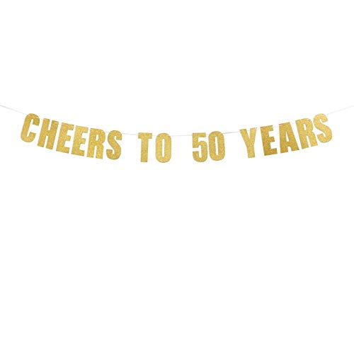 Prazoli 50th Birthday Banner - 50 Birthday Decorations & Happy 50th ...