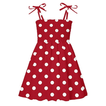 

Icvfdpl Girl s Dress Crew Neck A-Line Short Sleeve Printing Comfort Waist Clothes Flower Festival Party Dresses