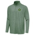 thumbnail image 2 of Men's Antigua  Heather Green Seattle Storm Hunk Quarter-Zip Top, 2 of 3