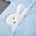 thumbnail image 5 of Fesfesfes Toddler Neutral Baby Bodysuit Boys Girls Color Plush Cute Rabbit Ears Winter Thick Keep Warm Jumpsuit Romper On Sale, 5 of 8