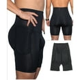 thumbnail image 1 of Men Boxer Padded Butt Booster Enhancer Boyshort Flat Stomach Shapewear Underwear, 1 of 5