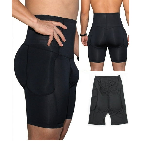 Men Boxer Padded Butt Booster Enhancer Boyshort Flat Stomach Shapewear Underwear