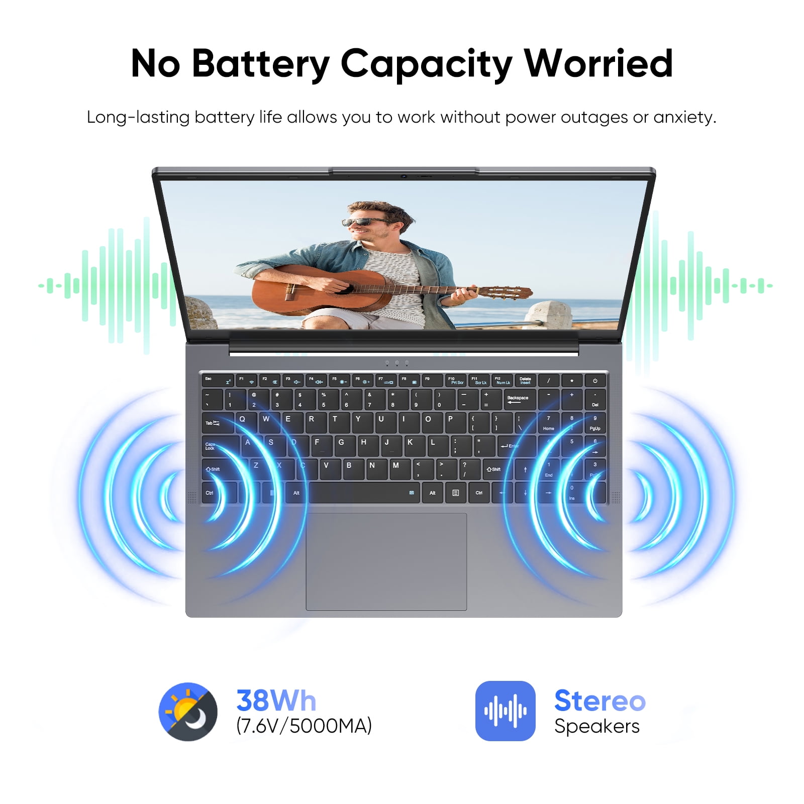 15.6" Laptop Windows 11 Pro,Intel Core M3(Up to 3.4GHz),MS Office,,8GB RAM 256GB SSD,Business NoteBook Computer,1920 x 1080 FHD 16:9 Display