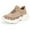 sneakers 165#Khaki, variant on WAYUTE Girls Sneakers Flat Thick Bottom Lightweight Non Slip Lace Up Hook Loop Mesh Upper Breathable Walking Shoes Casual Daily Wear