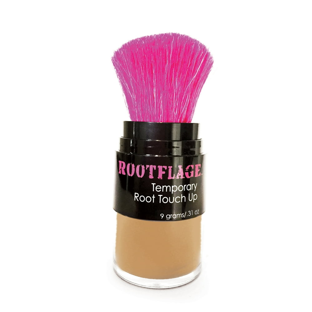 Rootflage Temporary Root Touch Up and Hair Color Powder (Light Brown