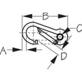 thumbnail image 2 of Sea-Dog 151585-1 Snap With Eye Insert - 3-1/8", 2 of 2