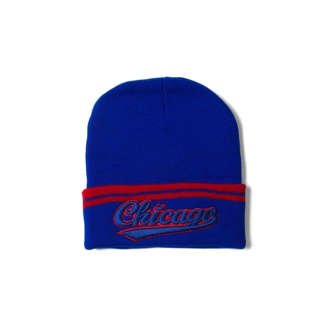 City Caps Chicago Royal Bonnet d'Hiver à Revers