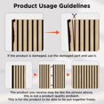 thumbnail image 2 of Plank & Hue 4Pcs 106"x12.6" Soundproof Wood Slat Panels Acoustic Wall and Ceiling Panels, American Oak, 2 of 8