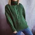thumbnail image 5 of IROINNID Reduced Womens Sweater Turtleneck Pullover Sweater Solid Color Loose Mid-Length Long Sleeve Tops Blouse Knitted Sweater, 5 of 5