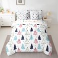 thumbnail image 2 of Homewish Merry Christmas Tree 7pcs Bedding Comforter Set for Teens Boys Girls,Kawaii Xmas Snowflake Queen Bedding Sets Super Cozy,Happy New Year Queen Sheet Sets,Lightweight Room Decor,Reversible, 2 of 8