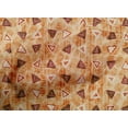 thumbnail image 4 of oneOone Cotton Poplin Tan Fabric Texture & Triangle Geometric Sewing Craft Projects Fabric Prints By Yard 56 Inch Wide, 4 of 4