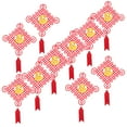 thumbnail image 6 of OUNONA Red Hanging Bunting Made of Non Woven Fabric Perfect for Party Decoration and Festive Scenes 2 Sets, 6 of 8
