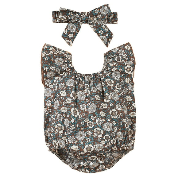Mamelucos Recién Nacidos Sunnimix con Cuello Redondo y Volantes para juegos dormir