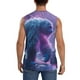 thumbnail image 4 of Fotbe Mystical White gorilla Jungle Men's Camiseta sin Mangas Estampada para Hombres, Playera Casual para Gimnasio, Entrenamiento, Playa-Large, 4 of 7