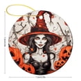 thumbnail image 4 of Christmas Ornament Fall Happy Halloween Personalized Christmas Ornament Witch And Pumpkin Christmas Tree Decoration Indoor Outdoor Yard Ornament Xmas Present, 4 of 8