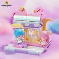thumbnail image 4 of New Keeppley Sanrio Building Blocks Original Kuromi Melody Gemini Cartoon Street View Decoration Model Children's Toys Girl Gift, 4 of 10