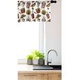 thumbnail image 3 of Ambesonne Fast Food Window Valance, Burger Popcorn Hotdog, 42" x 12", Multicolor, 3 of 3