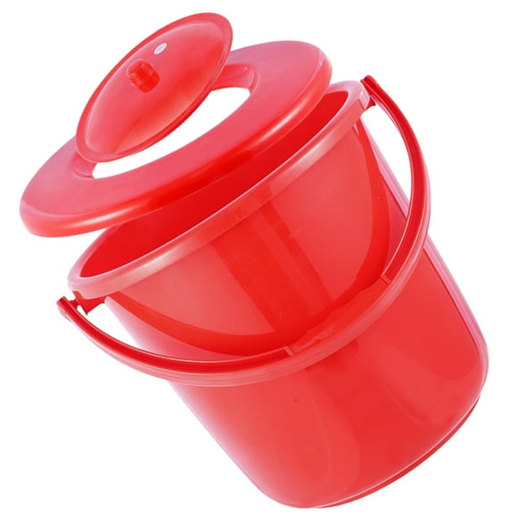 IFANLANDOR Male Urinal Portable Toilet Urinal Red Plastic For Night Use 1Set