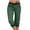 #01Green, variant on ZVAVZ Yoga Pants Women Plus Size,Ladies Summer Solid Color Capris Pants With Drawstring High Waisted Shorts Casual Sports Cropped Pants Flash Sale Light Blue,XXL