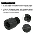 thumbnail image 4 of Uxcell 4Pcs Mic Stand Adapter M6 Female to 3/8 Male Thread Screw Adapter Aluminum Alloy Microphone Tripod Stand Mount, 4 of 6