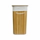 thumbnail image 3 of Cesto de bamb√∫ para ropa sucia Good & Good Con Tapa y Cubierta de Tela con Bordado LAUNDRY, 3 of 6