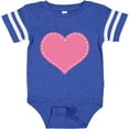 thumbnail image 3 of Inktastic Pink Heart (Stitch Border) Girls Baby Bodysuit, 3 of 5