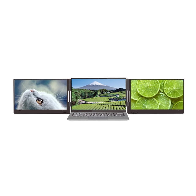 Portable Monitor 14in FHD IPS, 1080P, Type C Connection, Adjustable Support, Compatible with Laptops, Plug and Play
