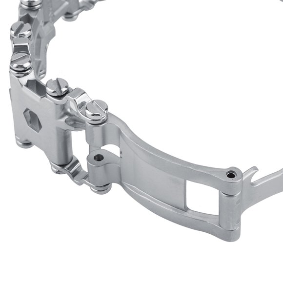 29 in 1 Multifunctional Stainless Steel Tool Bracelet for Hiking Camping Outdoor Emergency White