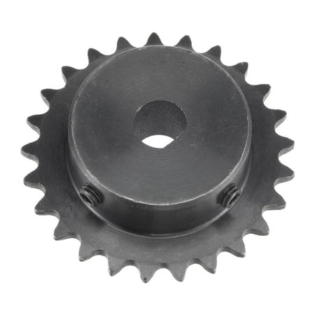 

Uxcell 25 Teeth Sprocket 1/4 Pitch 10 x 9mm Bore Carbon Steel with Set Screws