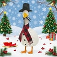 thumbnail image 5 of LmnLft Porch Goose Outfit, Snowman Winter Costume for Goose Statue, Decorative Goose Clothes for Garden Patio Lawn Seasonal Christmas and Holiday Displays, 5 of 8