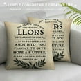 thumbnail image 3 of YANMS Bible Verse Pillow Covers Cushion Case, Christian Gifts, Inspirational Quote, Motivational Gifts, Religious Prayer Home Decor for Sofa Bed Living Room Porch Chair, 3 of 5