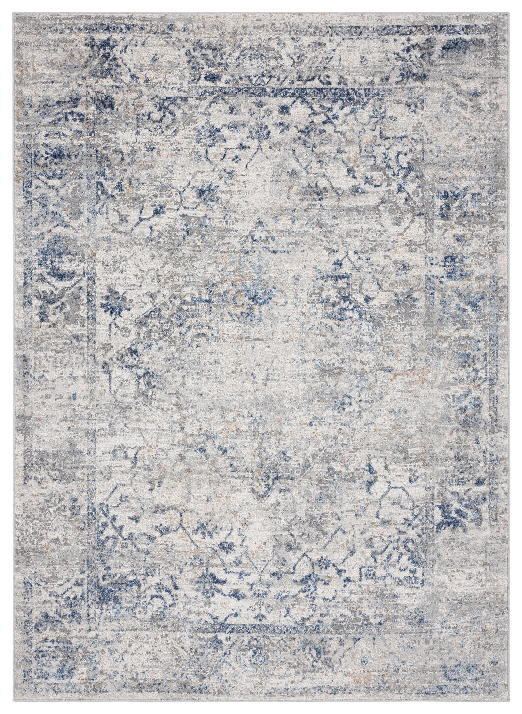 United Weavers Dawson Affection Transitional Bordered Area Rug, Blue, 12'6" x 15'