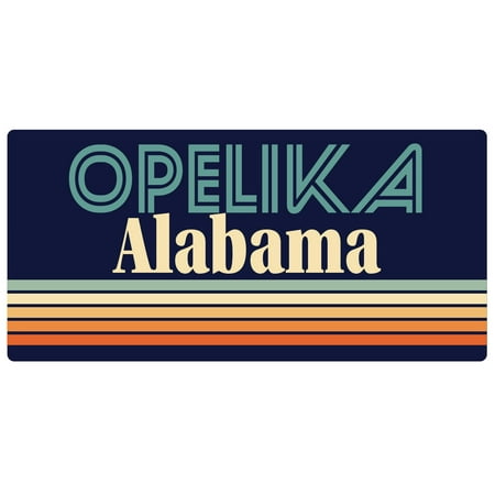 

Opelika Alabama 5 x 2.5-Inch Fridge Magnet Retro Design