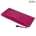 thumbnail image 3 of Uxcell A6 Document Pocket Storage Pouch Waterproof Zipper File Bags, Rose Red 10 Pack, 3 of 6