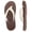 COFFEE, variant on STQ Flip Flops for Women Quick Dry Yoga Mat Beach Sandals Comfortable for Summer BLACK MULTI Size 8