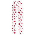 thumbnail image 4 of hotojiny Mens Pajama Pants Breathable Wide Leg Pj Bottoms Lightweight Elastic Waist Heart Valentine's Day Sleepwear S-3XL, 4 of 5