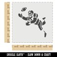 thumbnail image 2 of Cartoon American Football Catching Ball DIY Cookie Wall Craft Stencil - 7.0 Inch, 2 of 5