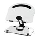 thumbnail image 3 of Soporte para tableta giratorio de escritorio, plegable y portátil con base giratoria de 360 ​​grados. Negro, 3 of 9