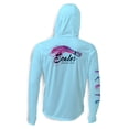 thumbnail image 3 of SCALES Chasing Skirts Hooded Long Sleeve Performance Shirt Grey, Medium Hoodie, 3 of 5