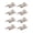 5/16" Offset Panel Clips w/Screws - 8 Pack, variant on WRS Grey Vinyl Storm Door Sweep - 9/16" x 37"