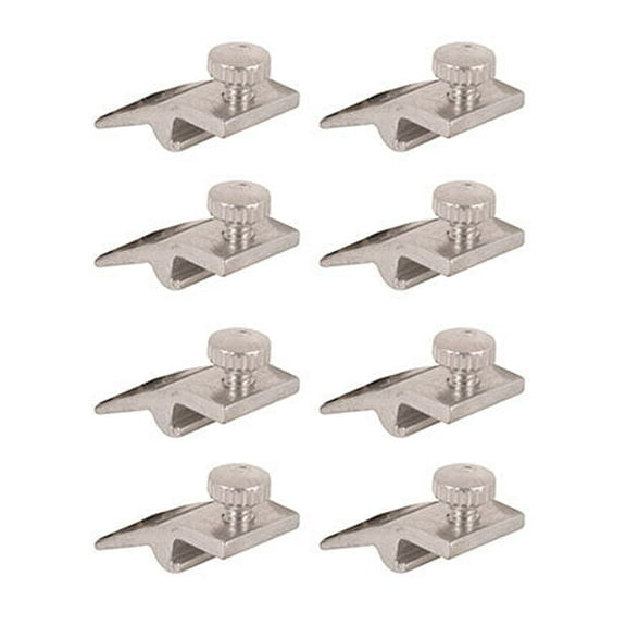 WRS 5/16" Offset Aluminum Storm Door Panel Clips with Screws - 8 Pack