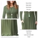 thumbnail image 5 of Vestido De Manga Larga Vestido De Cuello Redondo Vestido De Bolsillos Laterales Vestido De Manga Larga De Cuello Redondo De Mujer Vestidos Largos Lisos Sueltos Bolsillos Laterales ANGGREK Otros, 5 of 6