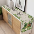 thumbnail image 4 of St. Patrick's Day Table Runner - 36 Inch Long, Kitchen Dining Table Runner Dresser Scarves, Lucky Shamrocks Boots Green Leaves Retro Farmhouse Decor for Coffee Tables Wedding Party Banquet, 4 of 8
