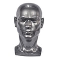 thumbnail image 3 of Cabeza de Maniquí Masculino Yuyangstore 23 Pulgadas 33 CM Gris Plateado, 3 of 8