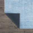 thumbnail image 4 of World Rug Gallery Contemporary Distressed Stripe Machine Washable 7'7"x9'6" Blue Area Rug, 4 of 9