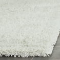 thumbnail image 5 of SAFAVIEH Glen Solid Plush Shag Area Rug, White, 2' x 3', 5 of 5