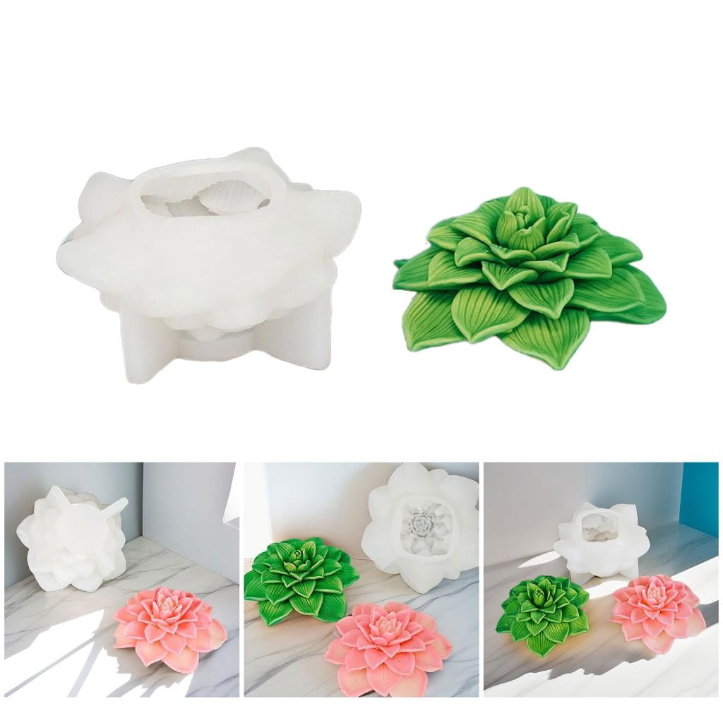 3D Peony Candle Mold Handmade Flower Soap Silicone Mold Gypsum Resin Clay Mould Chocolate Cake Decoration Baking Tool