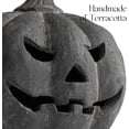 thumbnail image 3 of Fall Decor - 5.9" Halloween Black Handmade Resin Pumpkin Jack O' Lantern Decorations for Outdoor Indoor, Cute Spooky Decoration Centerpieces for Tables Porch Yard Home Kitchen Front Door Mantel, 3 of 13
